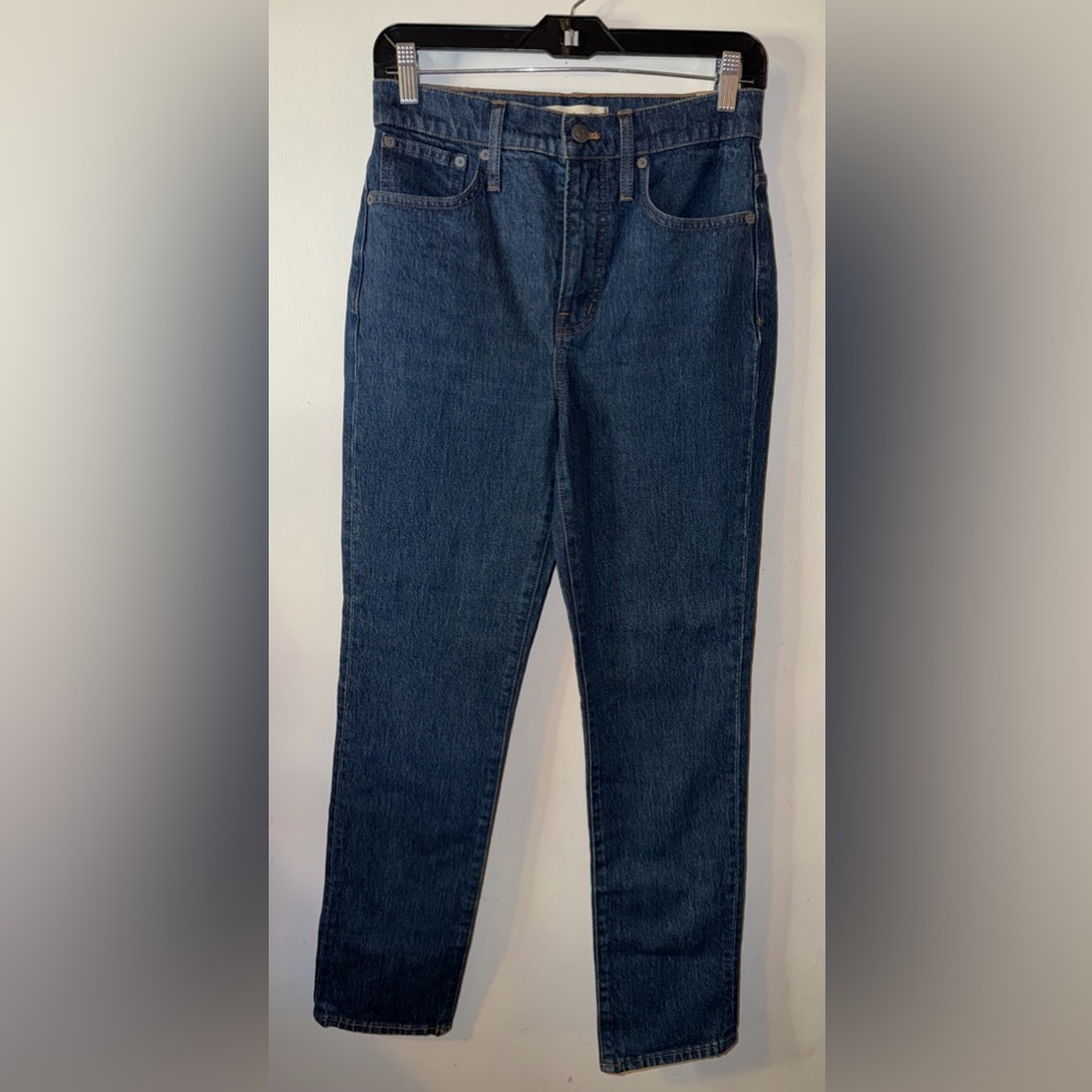 New Madewell Women’s The Perfect Vintage Jeans Dark Blue Straight Jeans Size 26